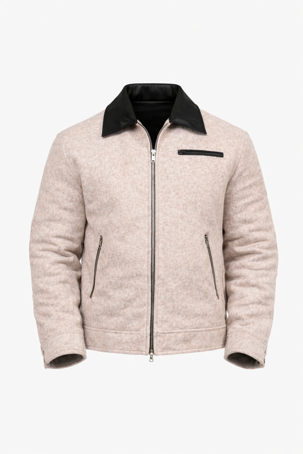 Casual Jacket Fur Neck