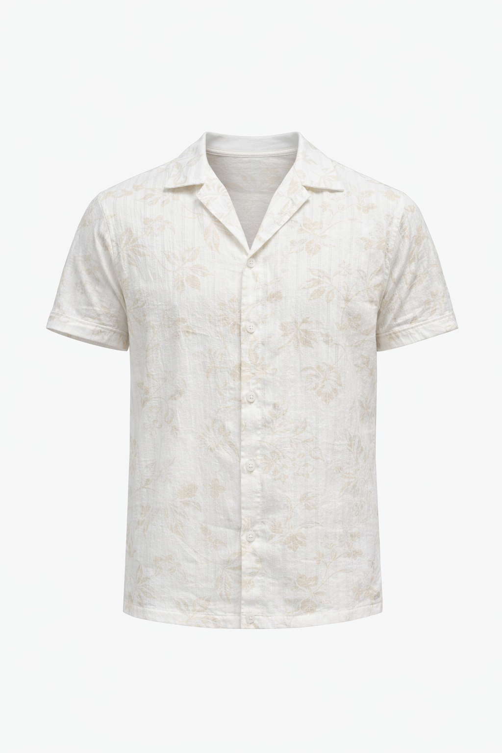Patterned White Shirt