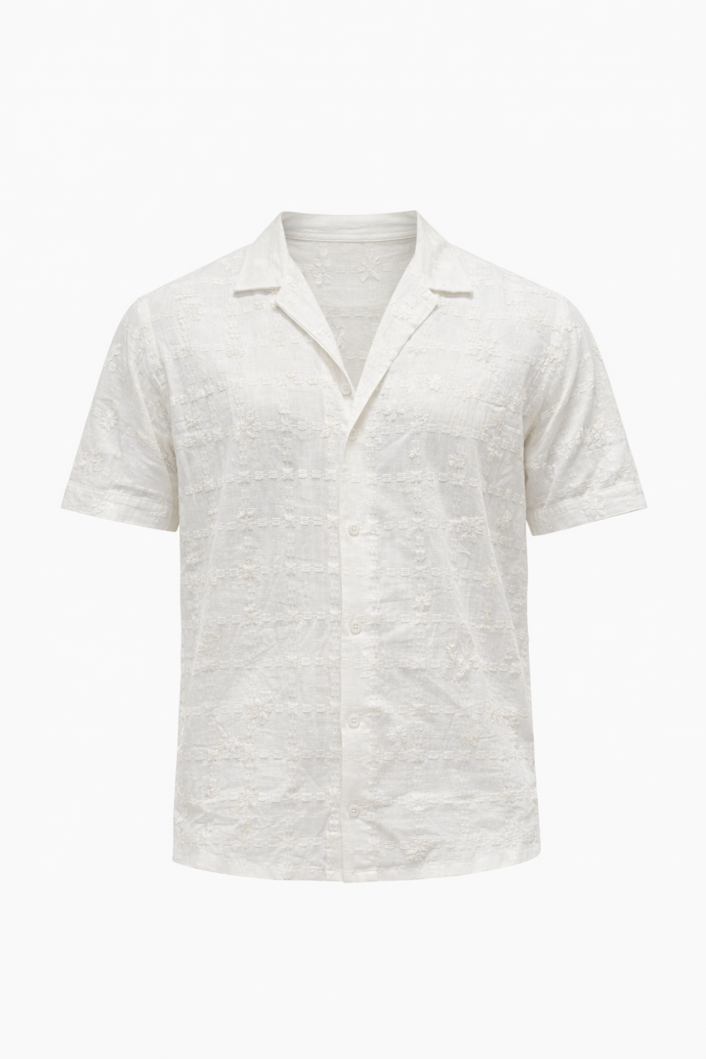 White Patterned Shirt