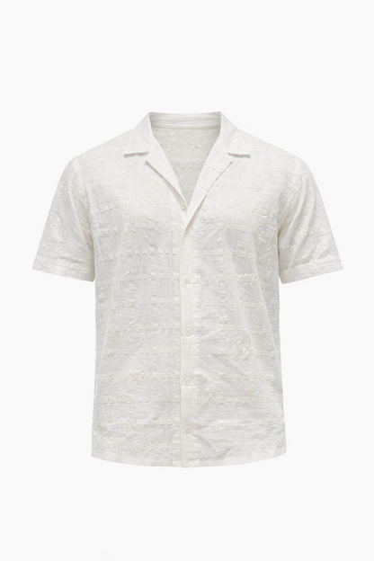 White Patterned Shirt