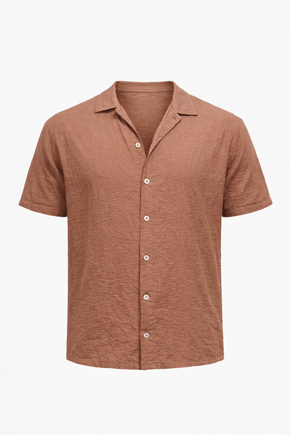 Brown Half Sleeve Shirt