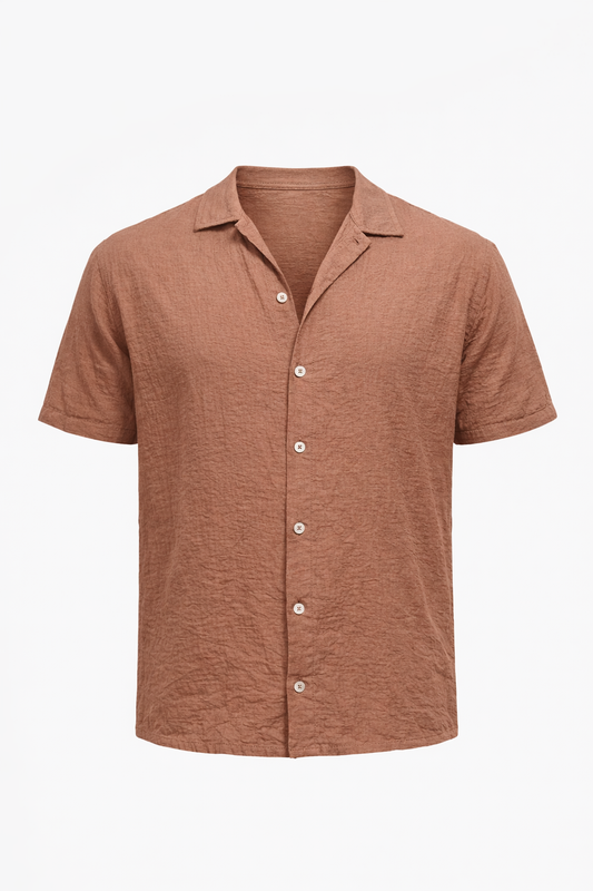 Brown Half Sleeve Shirt