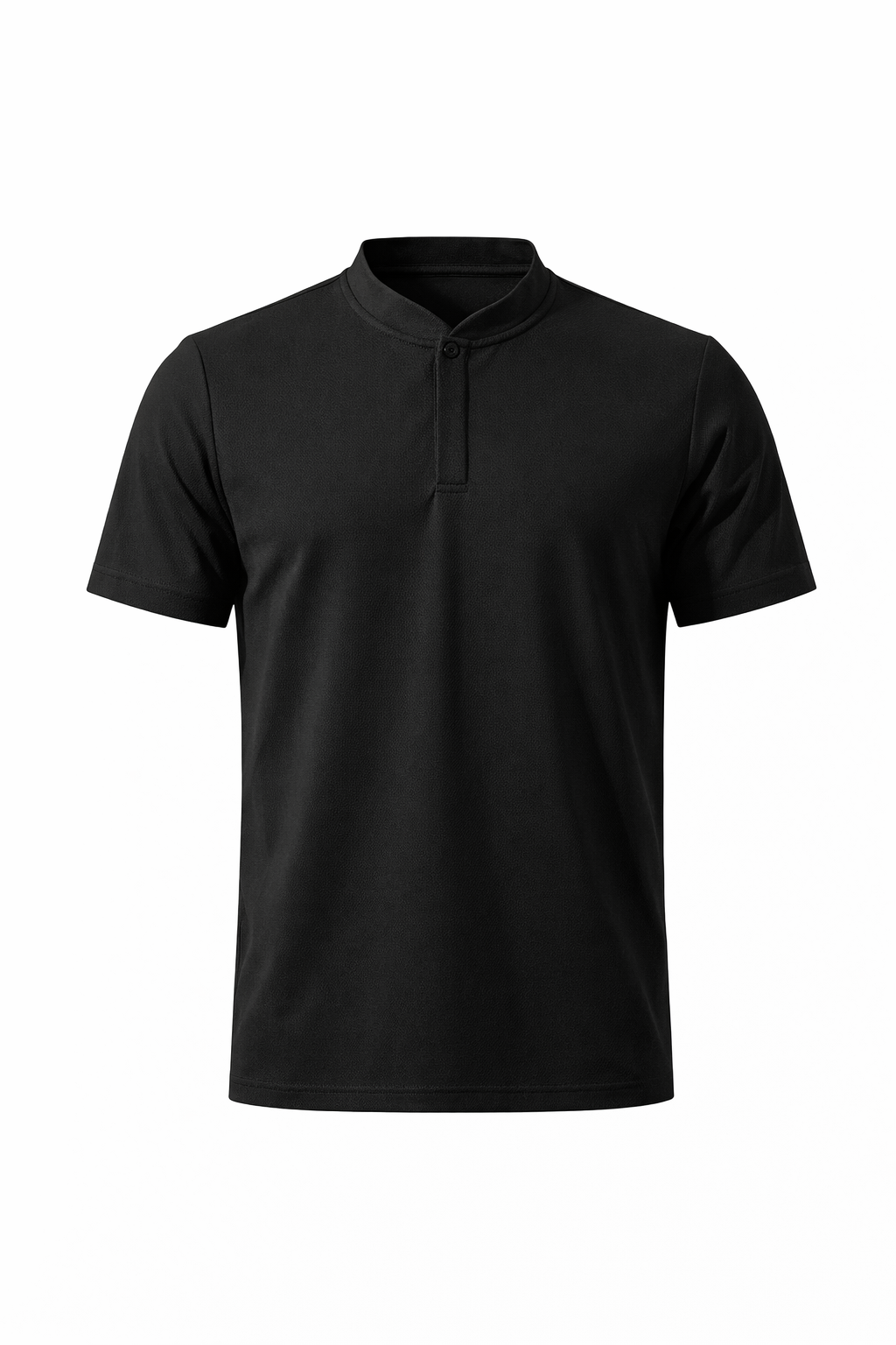 Black Half Zip T-Shirt