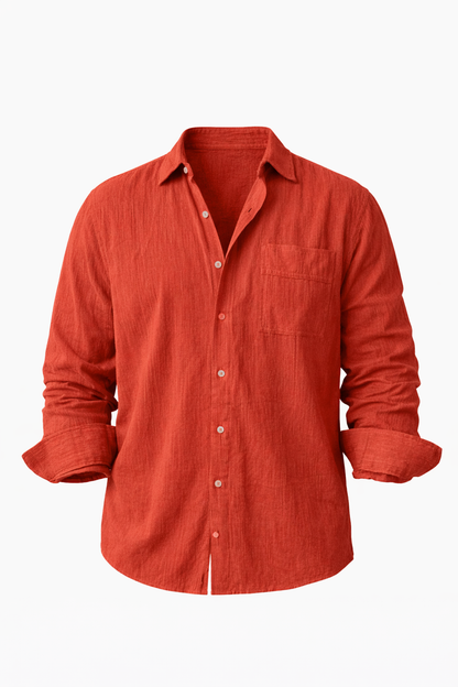Red Over Size Shirt