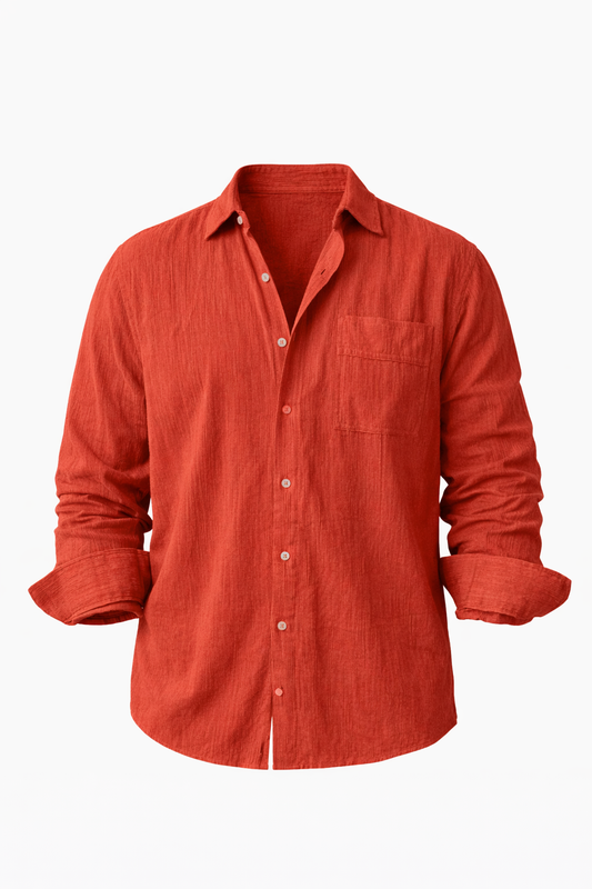 Red Over Size Shirt