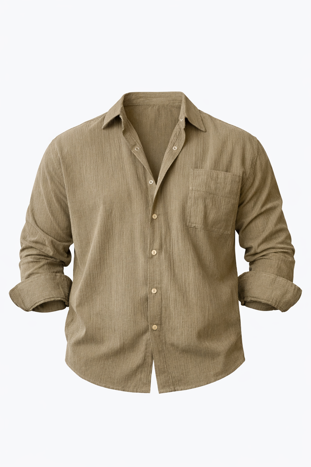 Brown Over Size Shirt
