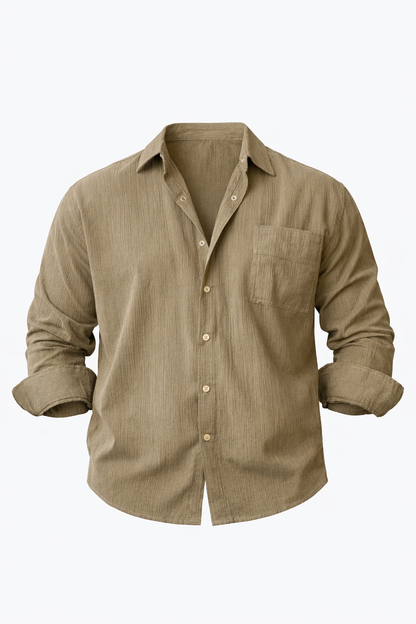 Brown Over Size Shirt