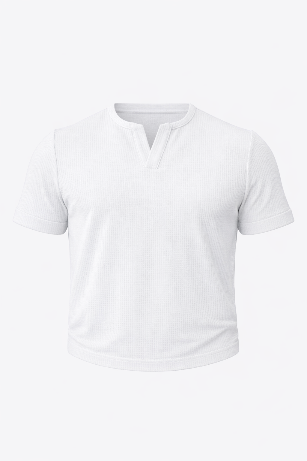 White V Cut Neck T-Shirt