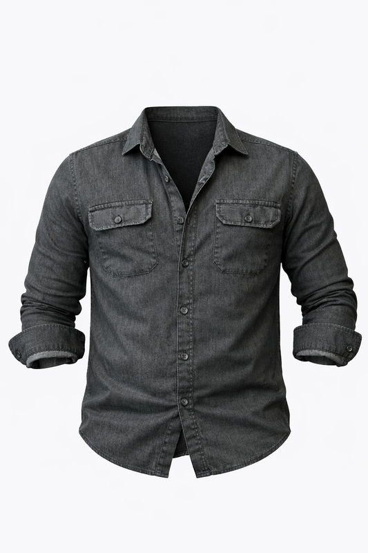 Black Denim Shirt