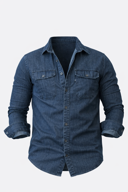 Navy Blue Jeans Shirt