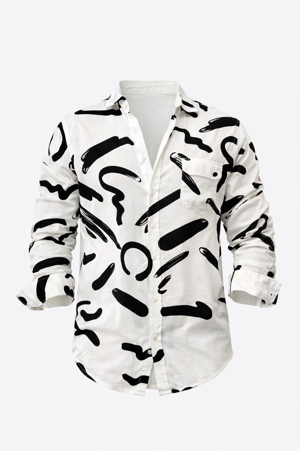 Black & White Floral long Sleeve