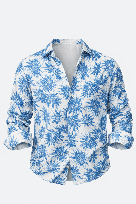 Blue Floral Shirt