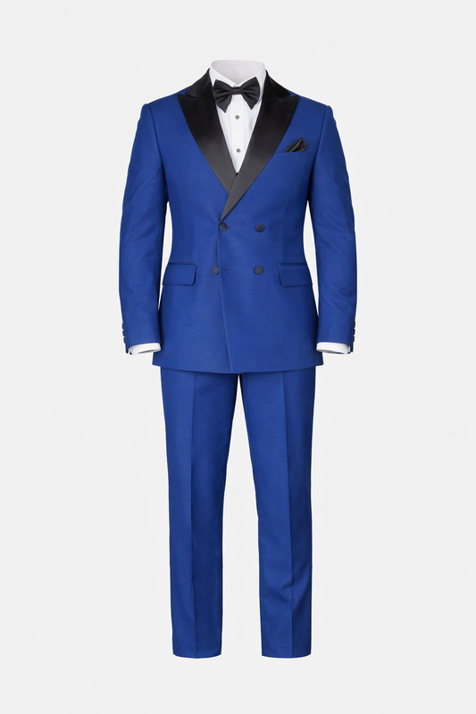 Indigo Tuxedo Dubetti Peak Lapel