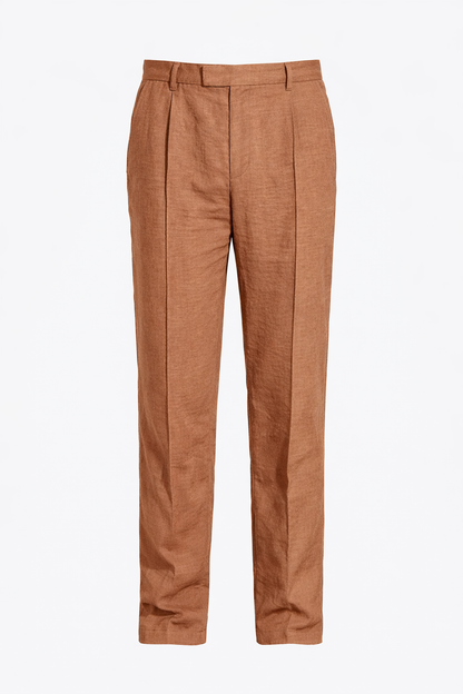Brown Linen Pants
