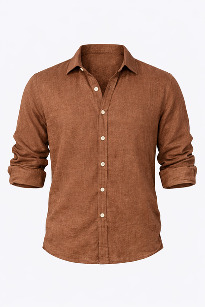Brown Linen Shirt