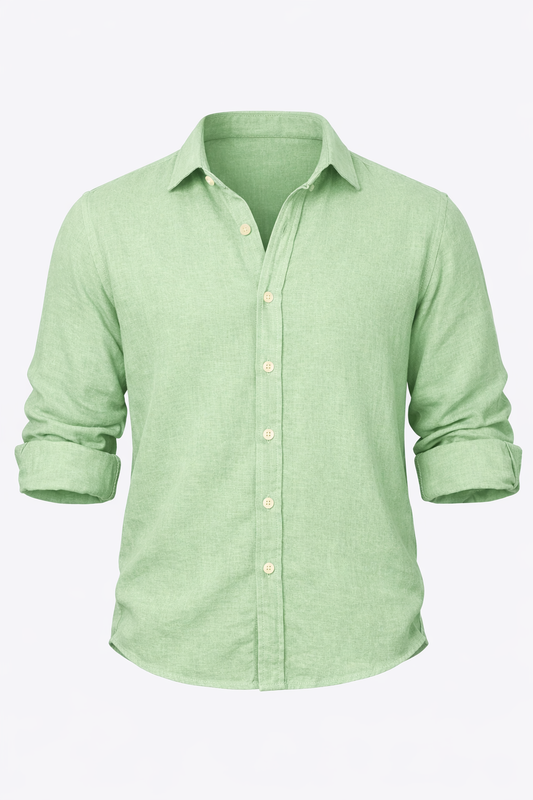 Light Green Linen Shirt
