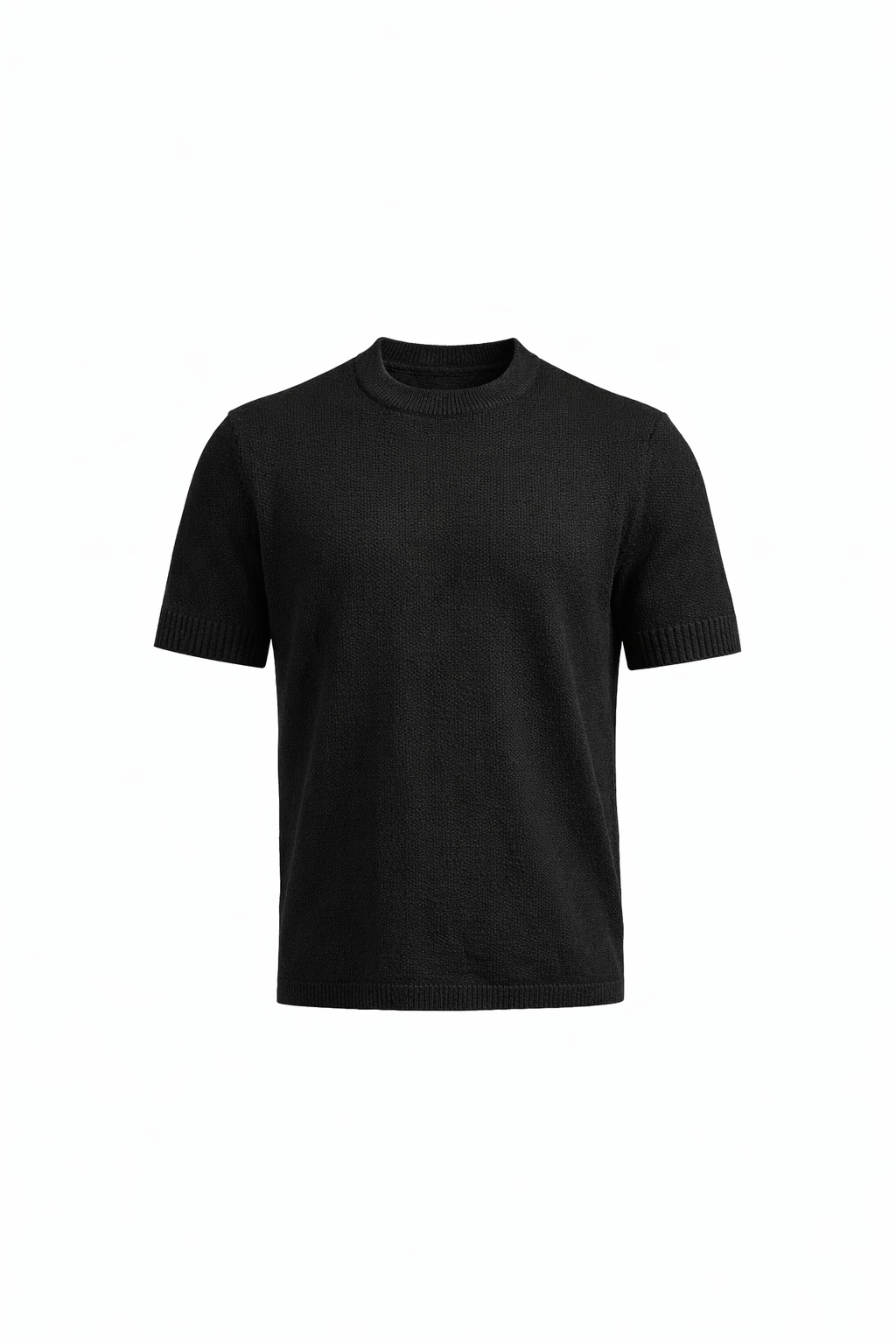 Black Round Neck T-Shirt