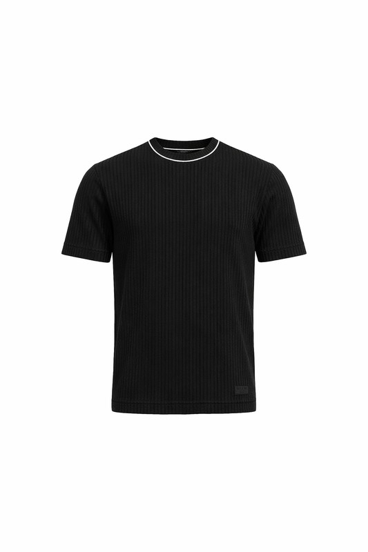 Black Round Neck T-Shirt