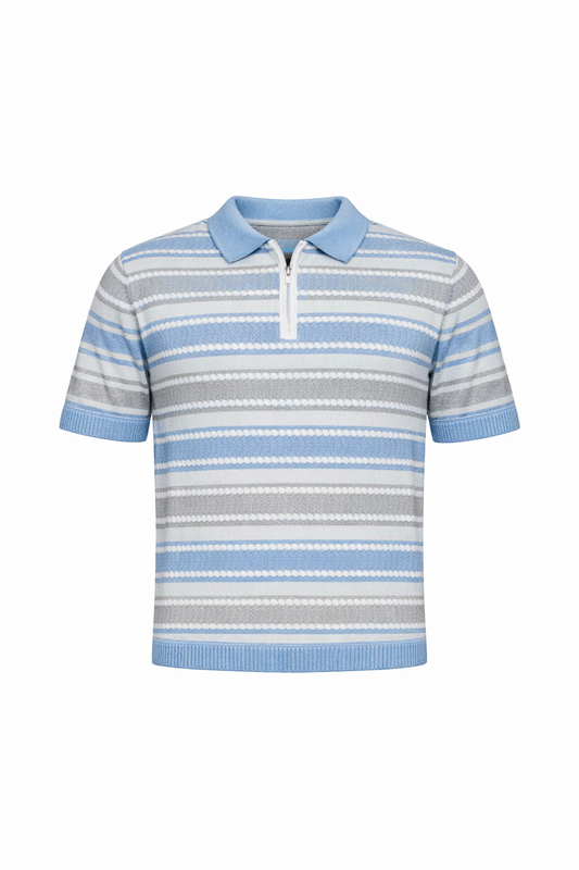 Blue & Grey Polo