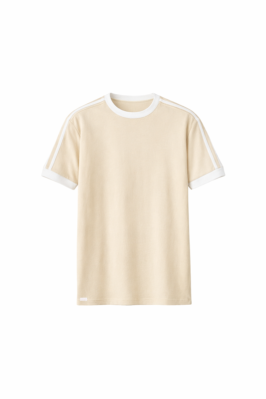 Light Beige Round Neck Set