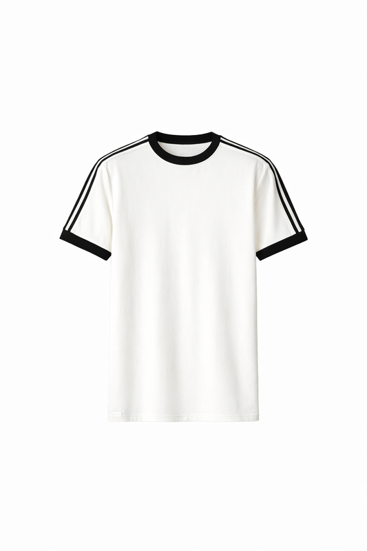 White Round Neck Set