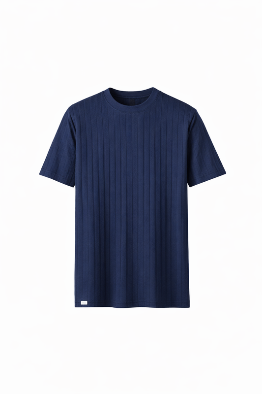 Navy Blue Round Neck T-Shirt