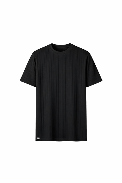 Black Round Neck T-Shirt