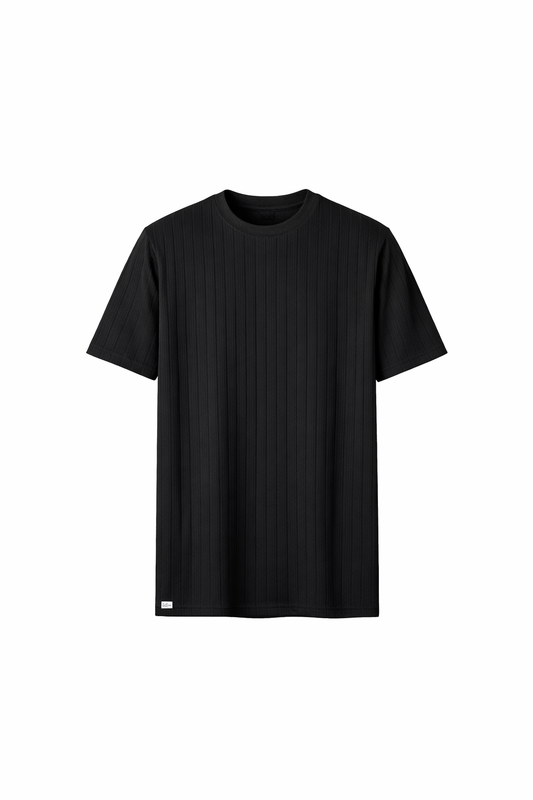 Black Round Neck T-Shirt