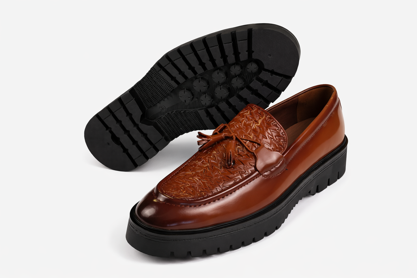Leather Tuxedo Loafer