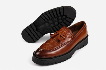 Leather Tuxedo Loafer