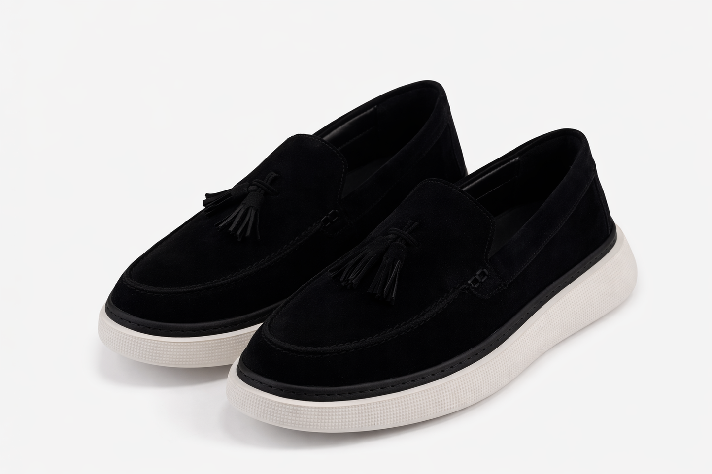 Black loafers