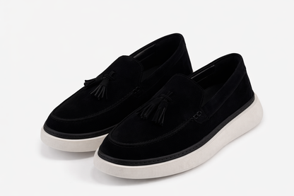 Black loafers