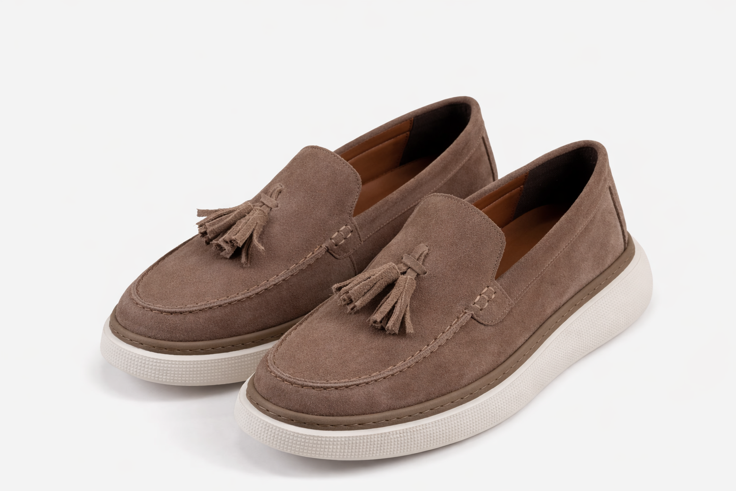 Brown Chamois Loafers