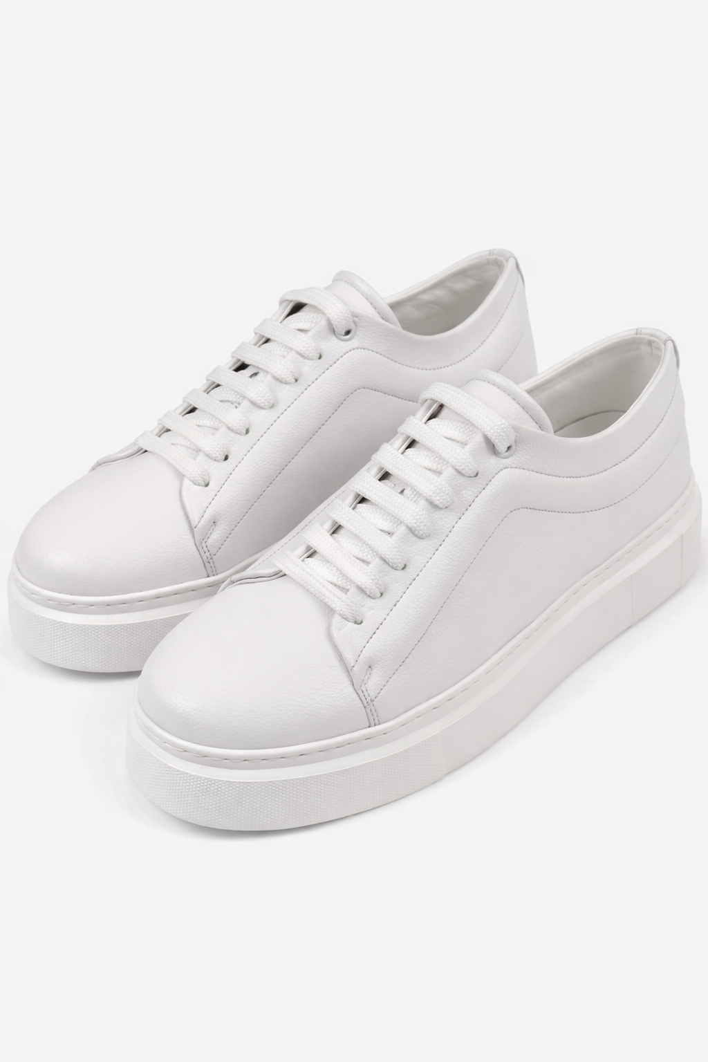 White Leather Sneakers