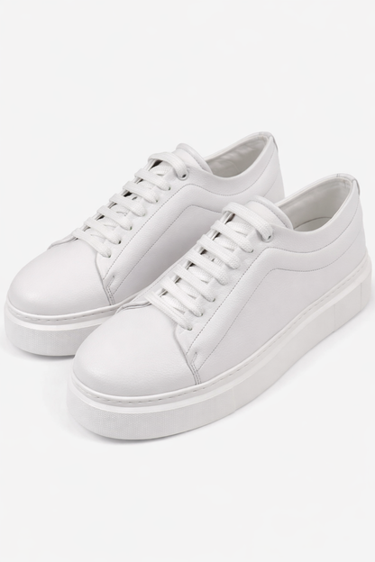 White Leather Sneakers