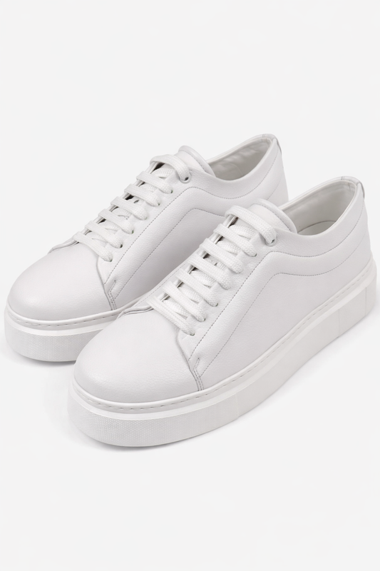 White Leather Sneakers