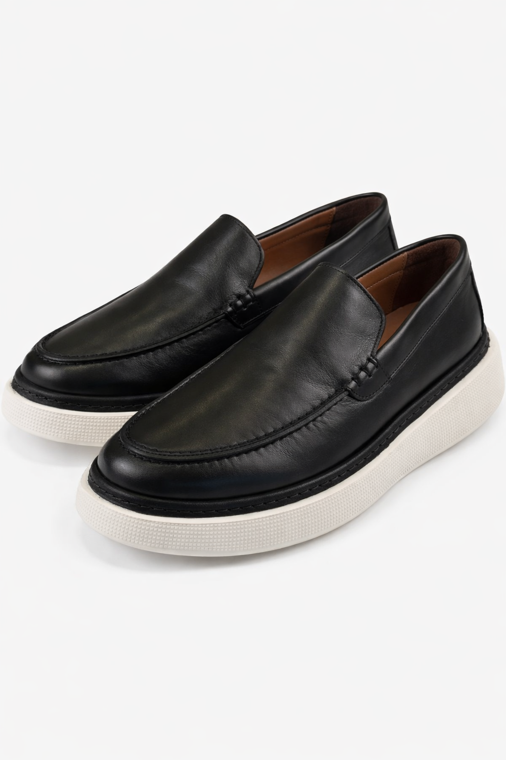 Black Leather Loafers