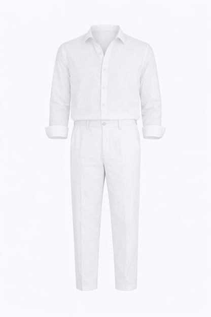 White Long Sleeve Set