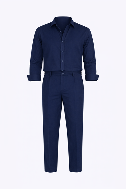 Navy Blue Long Sleeve Set