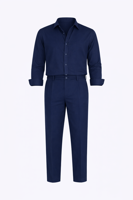Navy Blue Long Sleeve Set