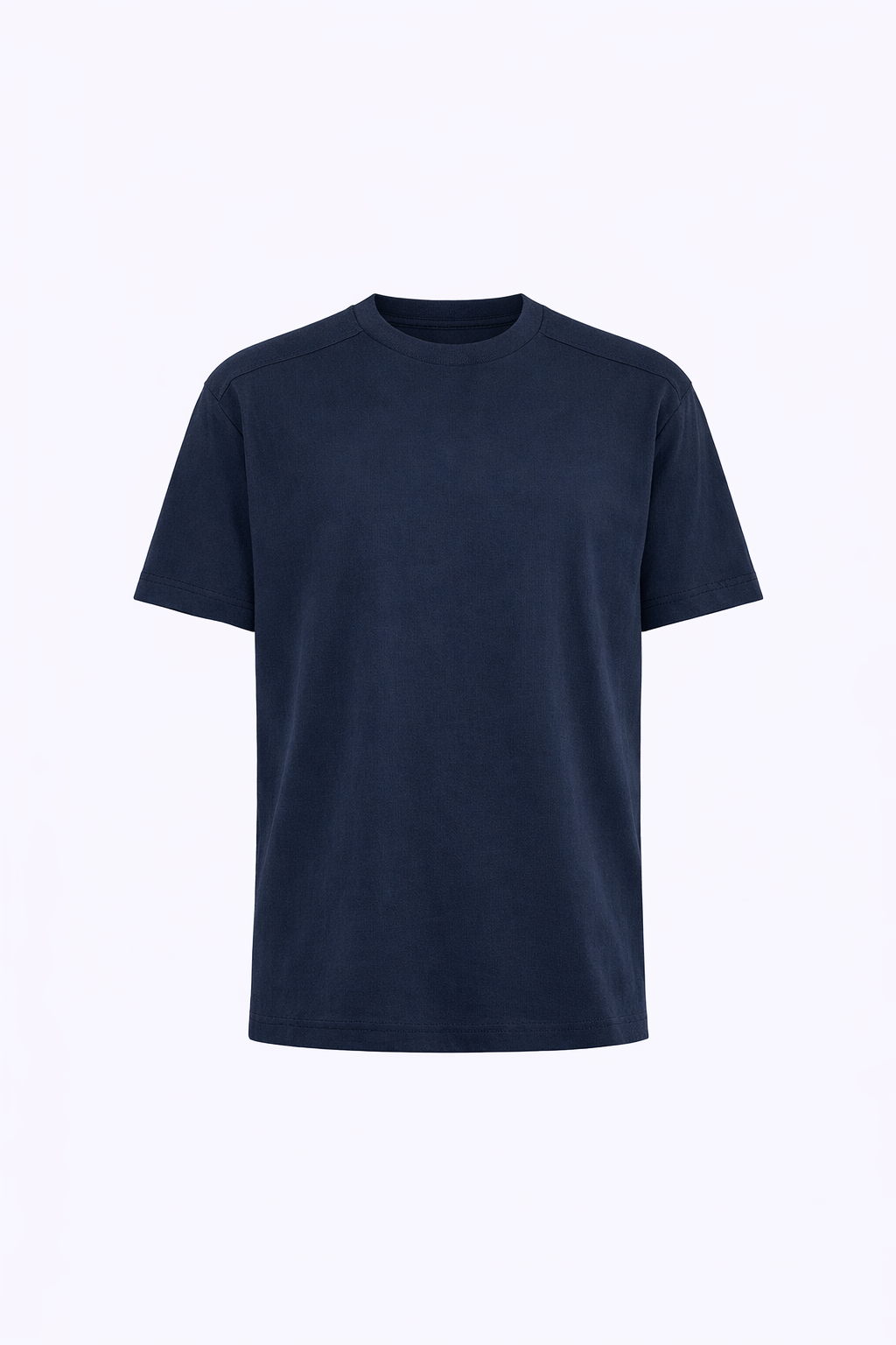 Round Black Neck T-Shirt