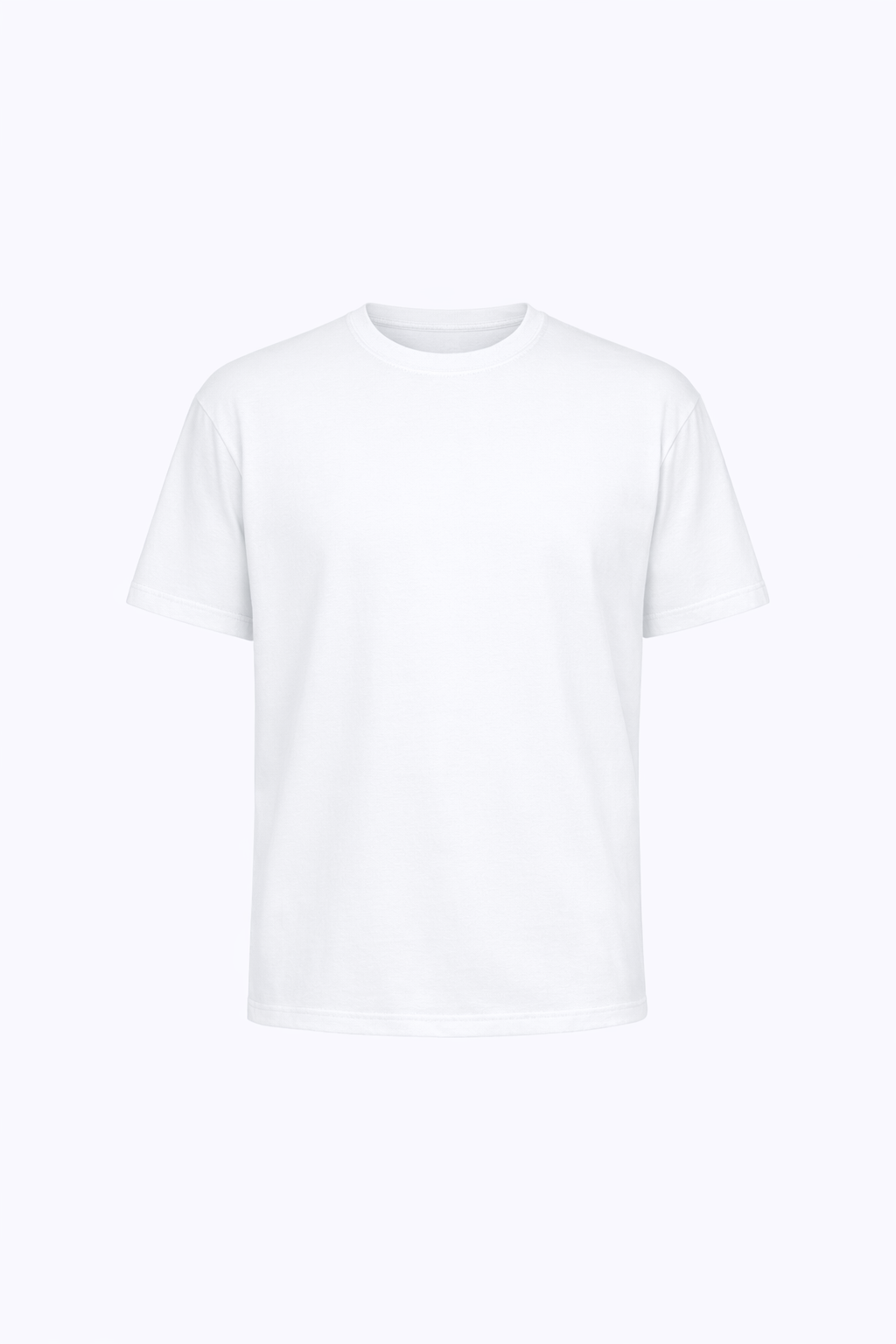 White Round Neck T-Shirt