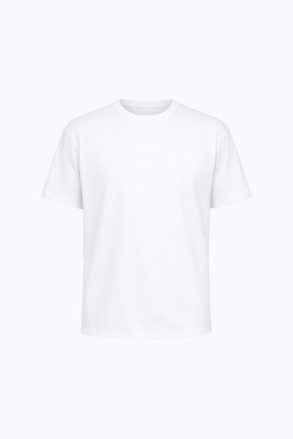 White Round Neck T-Shirt