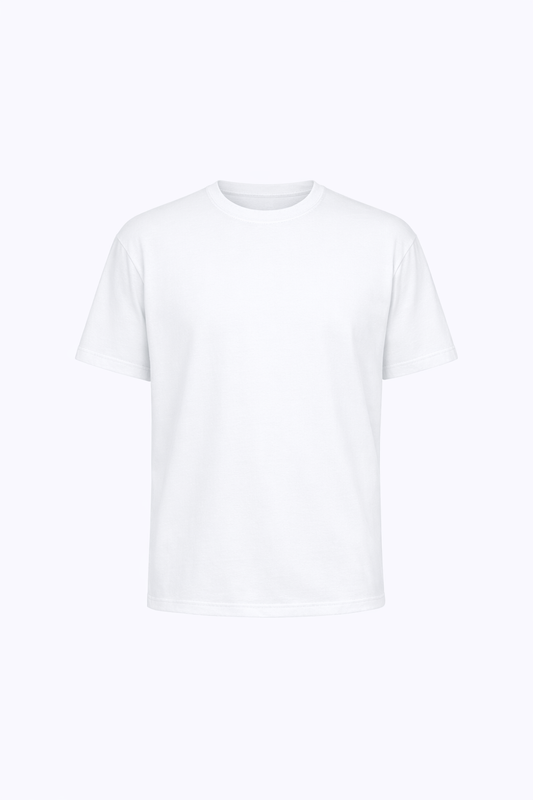White Round Neck T-Shirt