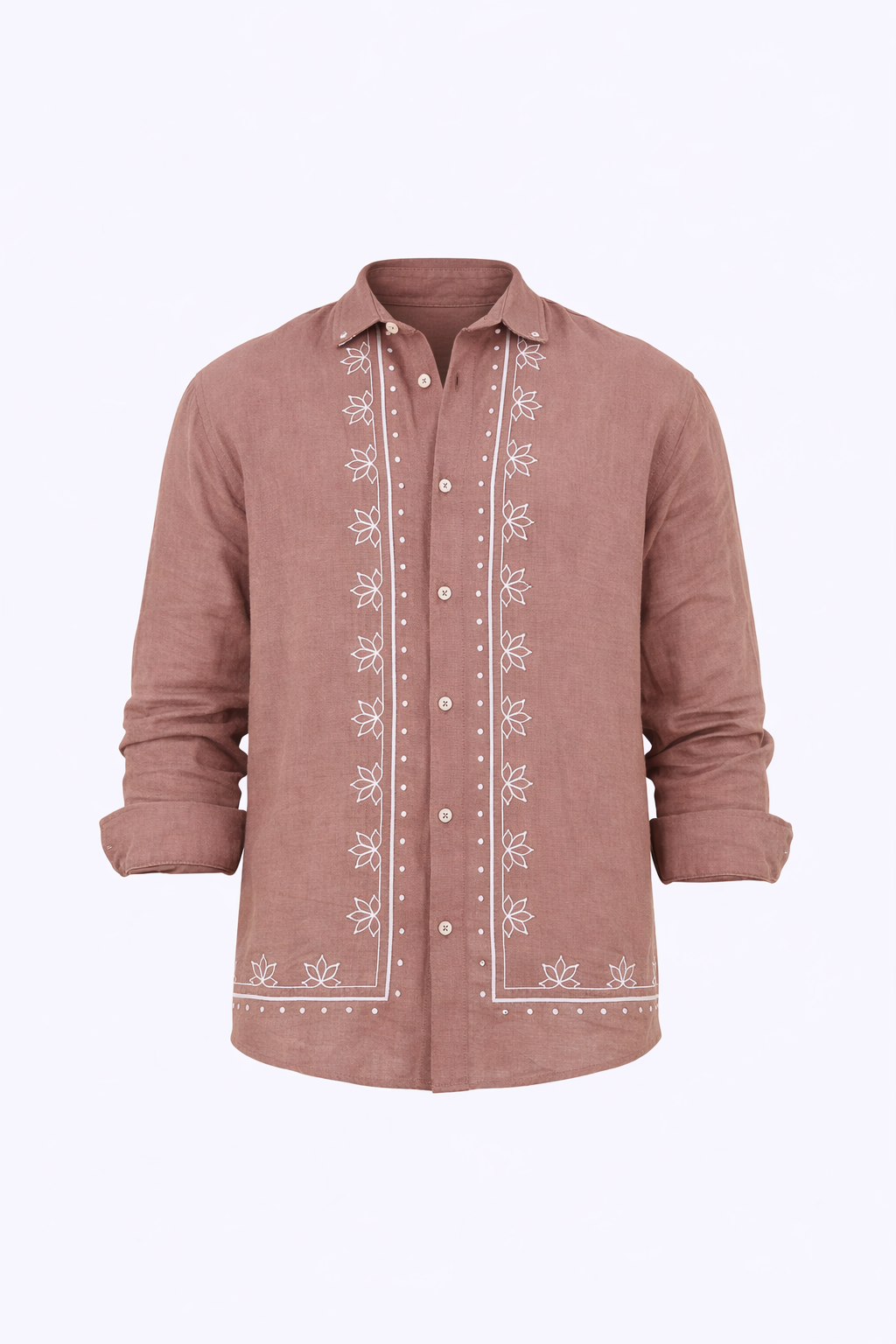 Light Brown Patterned Shirt