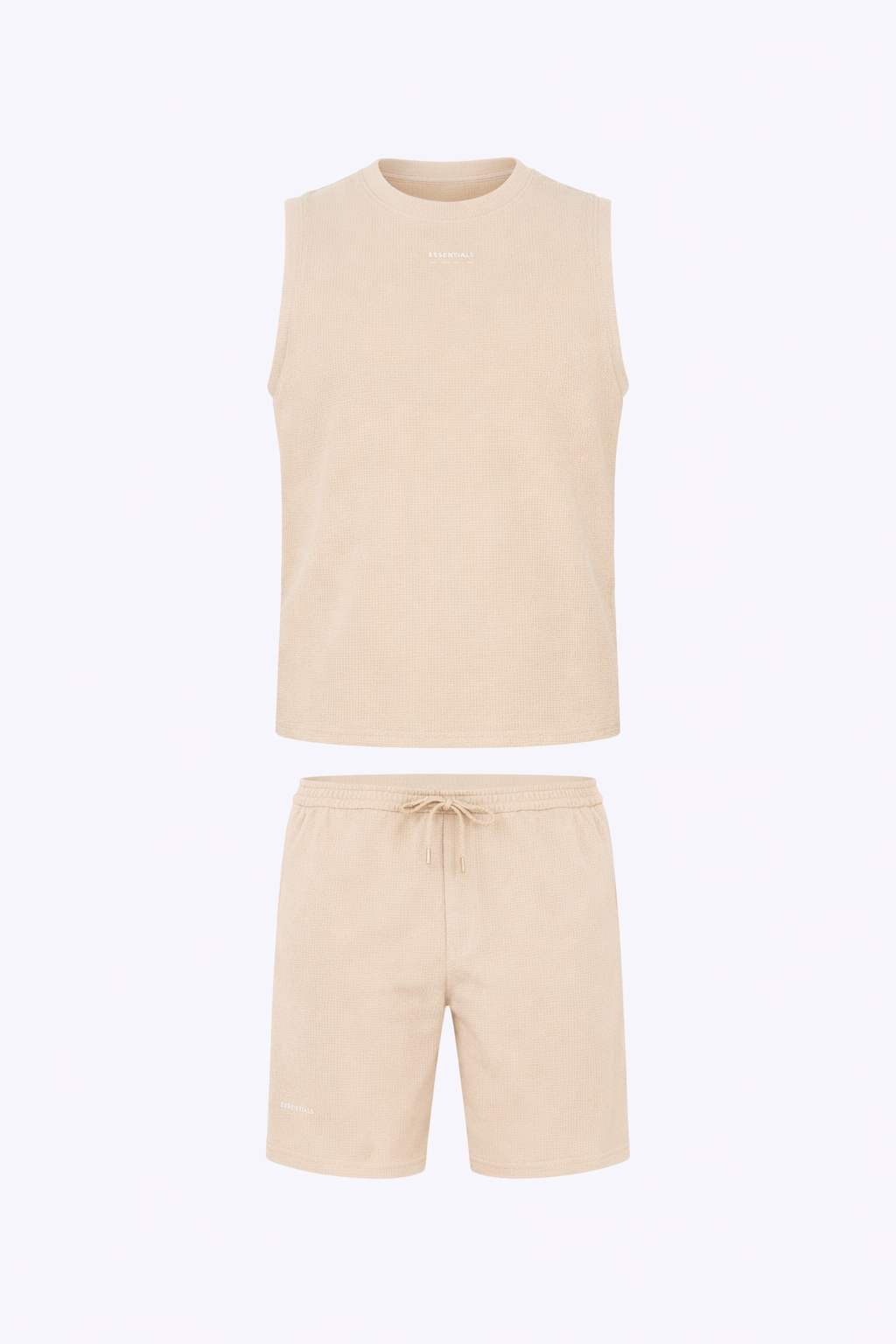 Beige I-Shirt Set