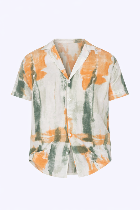 White Shirt With Pattern