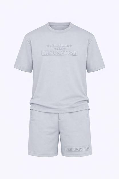 T-Shirt & Short Set In Grey