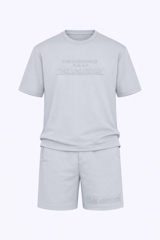 T-Shirt & Short Set In Grey