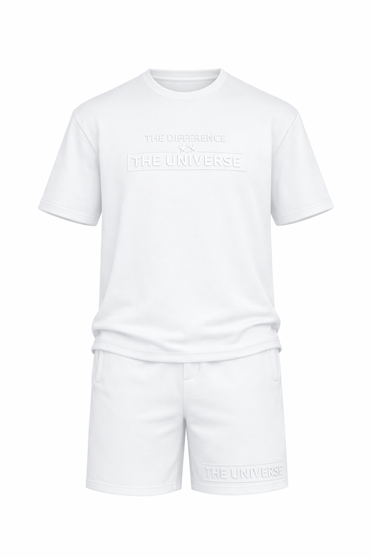 T-Shirt & Short Set In White